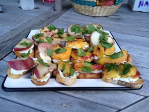 Grilled Peach & Ricotta Toast