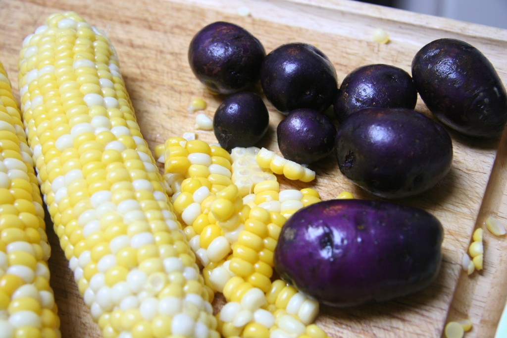 purple pot corn